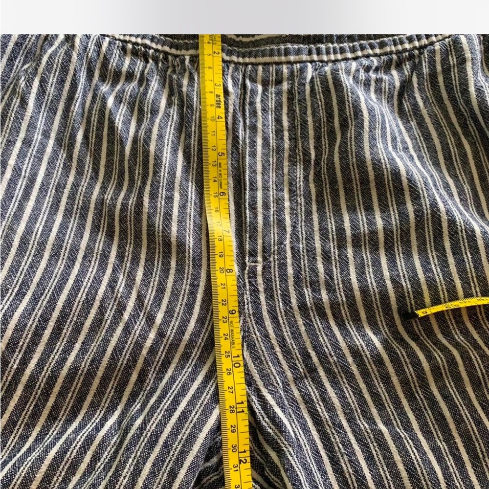 Coastal Grandma Cottage Nautical Striped Drawstring wide legged pants size XL - Picture 5 of 9